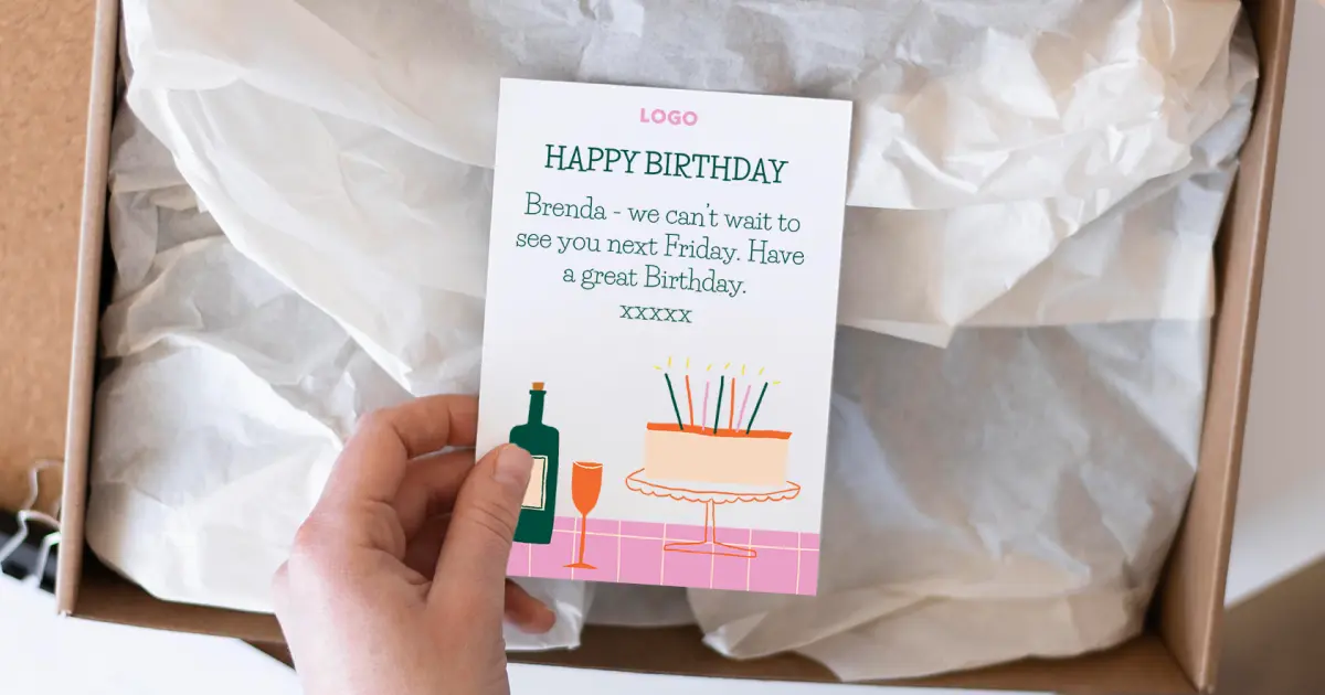 Gift insert and product photo