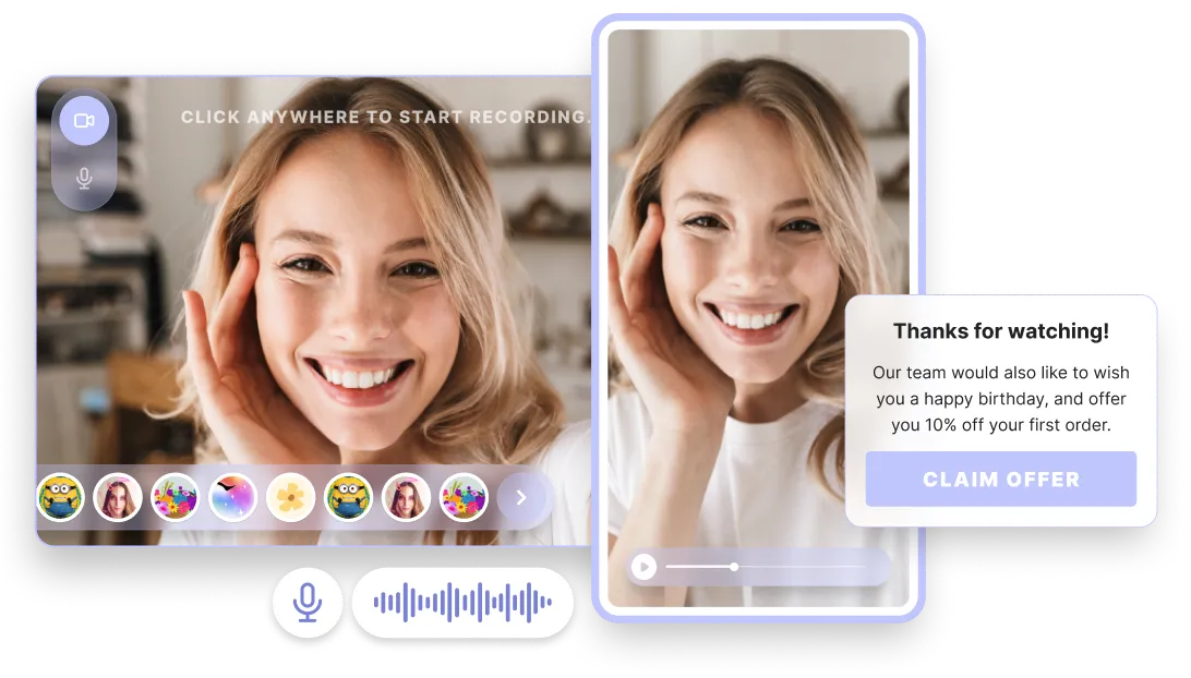 Video message experience